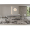 Tavolo allungabile 200/304x90 cm Karamay telaio Antracite
