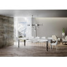 Tavolo allungabile 140/400x90 cm Karamay telaio Antracite