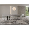 Tavolo allungabile 200/460x90 cm Karamay telaio Antracite