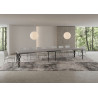 Tavolo allungabile 200/460x90 cm Karamay telaio Antracite