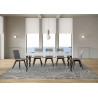 Tavolo allungabile 120/380x90 cm Karamay Premium telaio Antracite