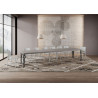 Tavolo allungabile 120/380x90 cm Karamay Premium telaio Antracite