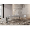 Tavolo allungabile 120/380x90 cm Karamay Premium telaio Antracite