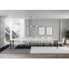 Tavolo allungabile 160/420x90 cm Karamay Premium telaio Antracite