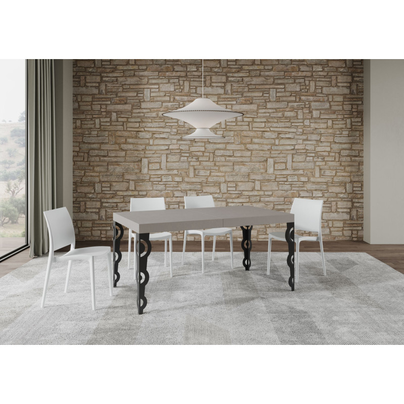 Tavolo allungabile 160/420x90 cm Karamay Premium telaio Antracite