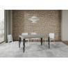 Tavolo allungabile 160/420x90 cm Karamay Premium telaio Antracite