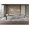 Tavolo allungabile 160/420x90 cm Karamay Premium telaio Antracite