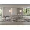Tavolo allungabile 200/460x90 cm Karamay Premium telaio Antracite