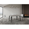 Tavolo allungabile 140/224x80cm Paxon telaio Antracite