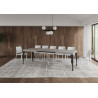 Tavolo allungabile 160/244x80 cm Paxon telaio Antracite