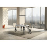 Tavolo allungabile 140/400x90 cm Paxon telaio Antracite