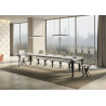 Tavolo allungabile 140/400x90 cm Paxon telaio Antracite