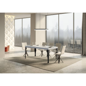 Tavolo allungabile 200/460x90 cm Paxon telaio Antracite