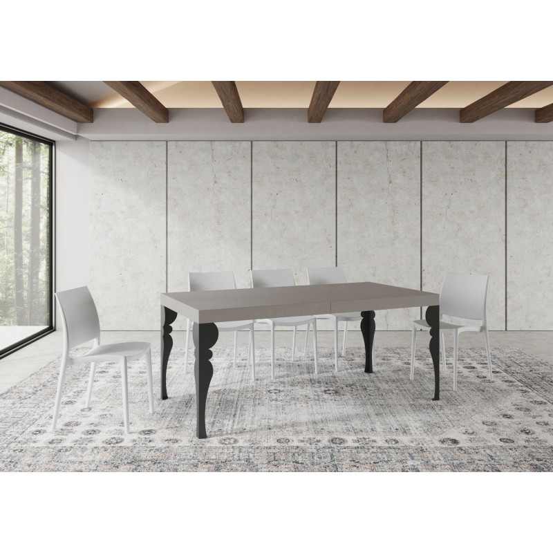 Tavolo allungabile 200/304x90 cm Paxon Premium telaio Antracite