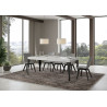 Tavolo allungabile 120/380x90 cm Paxon Premium telaio Antracite