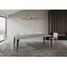 Tavolo allungabile 120/380x90 cm Paxon Premium telaio Antracite