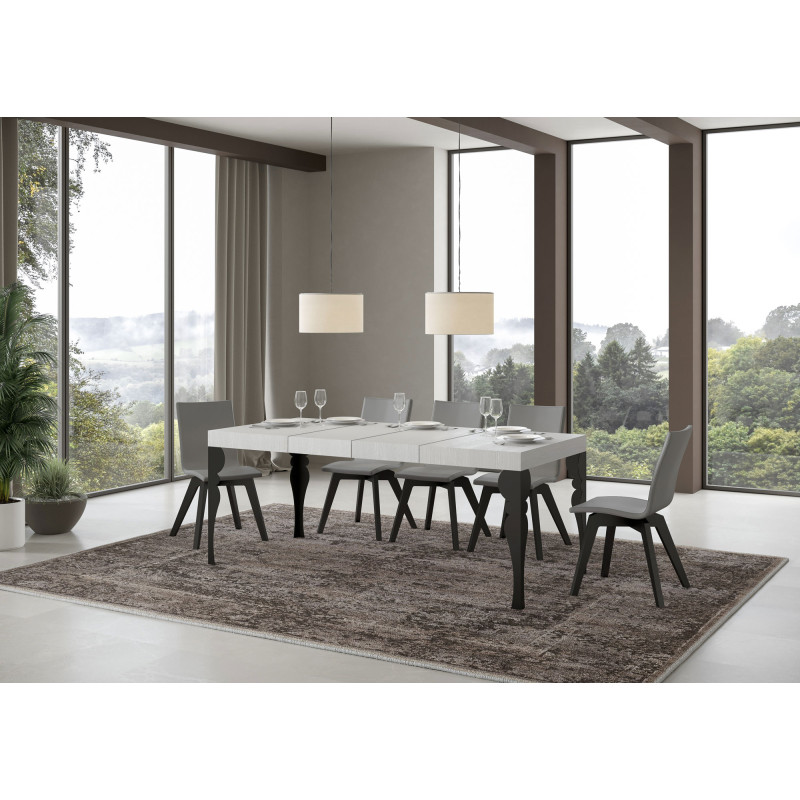 Tavolo allungabile 140/400x90 cm Paxon Premium telaio Antracite
