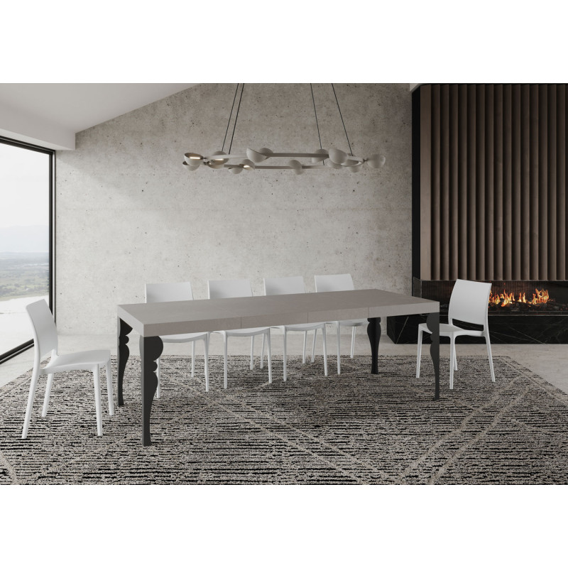 Tavolo allungabile 140/400x90 cm Paxon Premium telaio Antracite