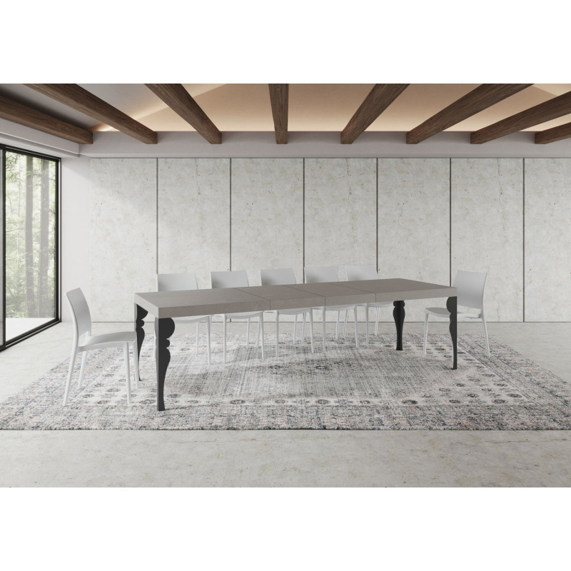 Tavolo allungabile 200/460x90 cm Paxon Premium telaio Antracite