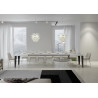 Tavolo allungabile 120/380x90 cm Flame telaio Antracite