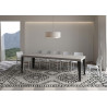 Tavolo allungabile 160/420x90 cm Flame Premium telaio Antracite