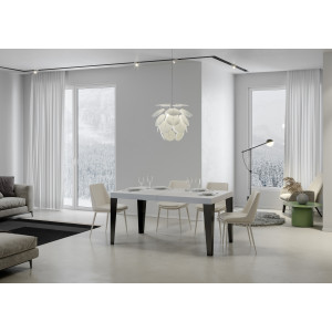 Zoom Tavolo allungabile 200/460x90 cm Flame Premium telaio Antracite