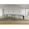 Tavolo allungabile 200/460x90 cm Flame Premium telaio Antracite