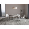 Tavolo allungabile 140/224x80cm Everyday telaio Antracite