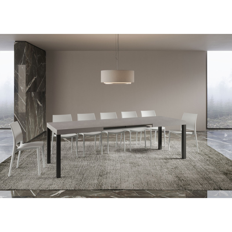 Tavolo allungabile 160/244x80 cm Everyday telaio Antracite