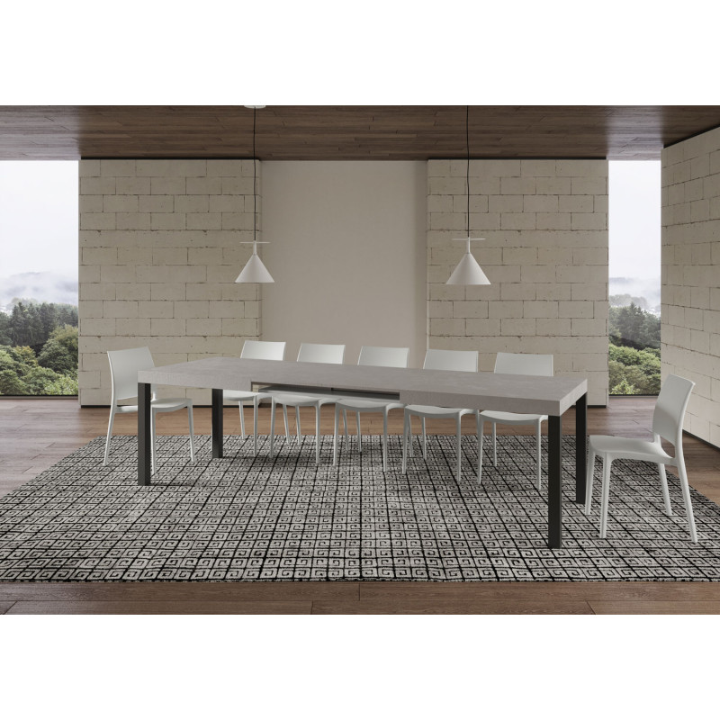 Tavolo allungabile 200/460x90 cm Everyday telaio Antracite