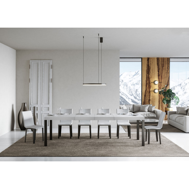 Tavolo allungabile 200/304x90 cm Everyday Premium telaio Antracite