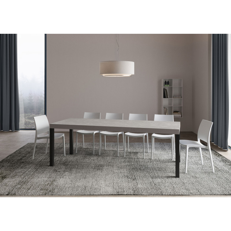 Tavolo allungabile 120/380x90 cm Everyday Premium telaio Antracite