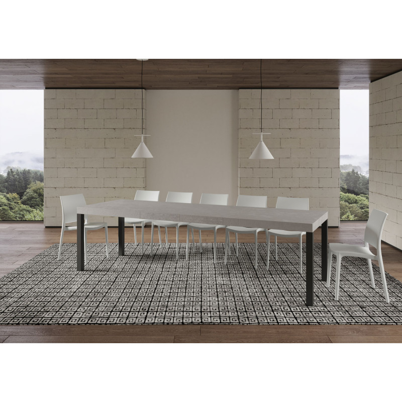 Tavolo allungabile 160/420x90 cm Everyday Premium telaio Antracite