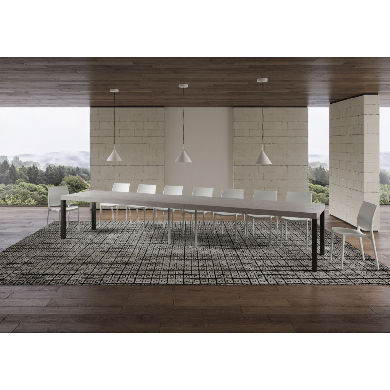 Tavolo allungabile 180/440x90 cm Everyday Premium telaio Antracite