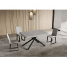 Tavolo allungabile 140/224x80cm Niket telaio Antracite