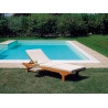 Lettino Carlo Forte MOIA da giardino regolabile resistente