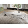 Tavolo allungabile 160/244x80 cm Niket telaio Bianche