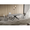 Tavolo allungabile 120/380x90 cm Niket telaio Antracite