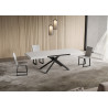 Tavolo allungabile 140/400x90 cm Niket telaio Antracite