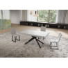 Tavolo allungabile 160/420x90 cm Niket telaio Antracite