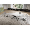 Tavolo allungabile 160/420x90 cm Niket telaio Antracite
