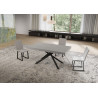 Tavolo allungabile 160/420x90 cm Niket telaio Antracite