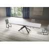 Tavolo allungabile 200/460x90 cm Niket telaio Antracite