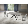 Tavolo allungabile 200/460x90 cm Niket telaio Antracite