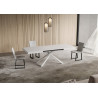 Tavolo allungabile 130/234x90 cm Niket telaio Bianche