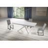 Tavolo allungabile 180/284x90 cm Niket telaio Bianche