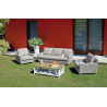 Set Moia Jaipur in grey kubu sbiancato salotto legno esterno