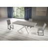 Tavolo allungabile 180/284x90 cm Niket telaio Bianche