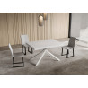 Tavolo allungabile 120/380x90 cm Niket telaio Bianche