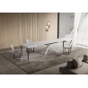 Tavolo allungabile 130/390x90 cm Niket telaio Bianche